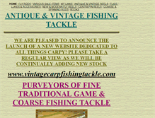 Tablet Screenshot of antiquevintagefishingtackle.co.uk